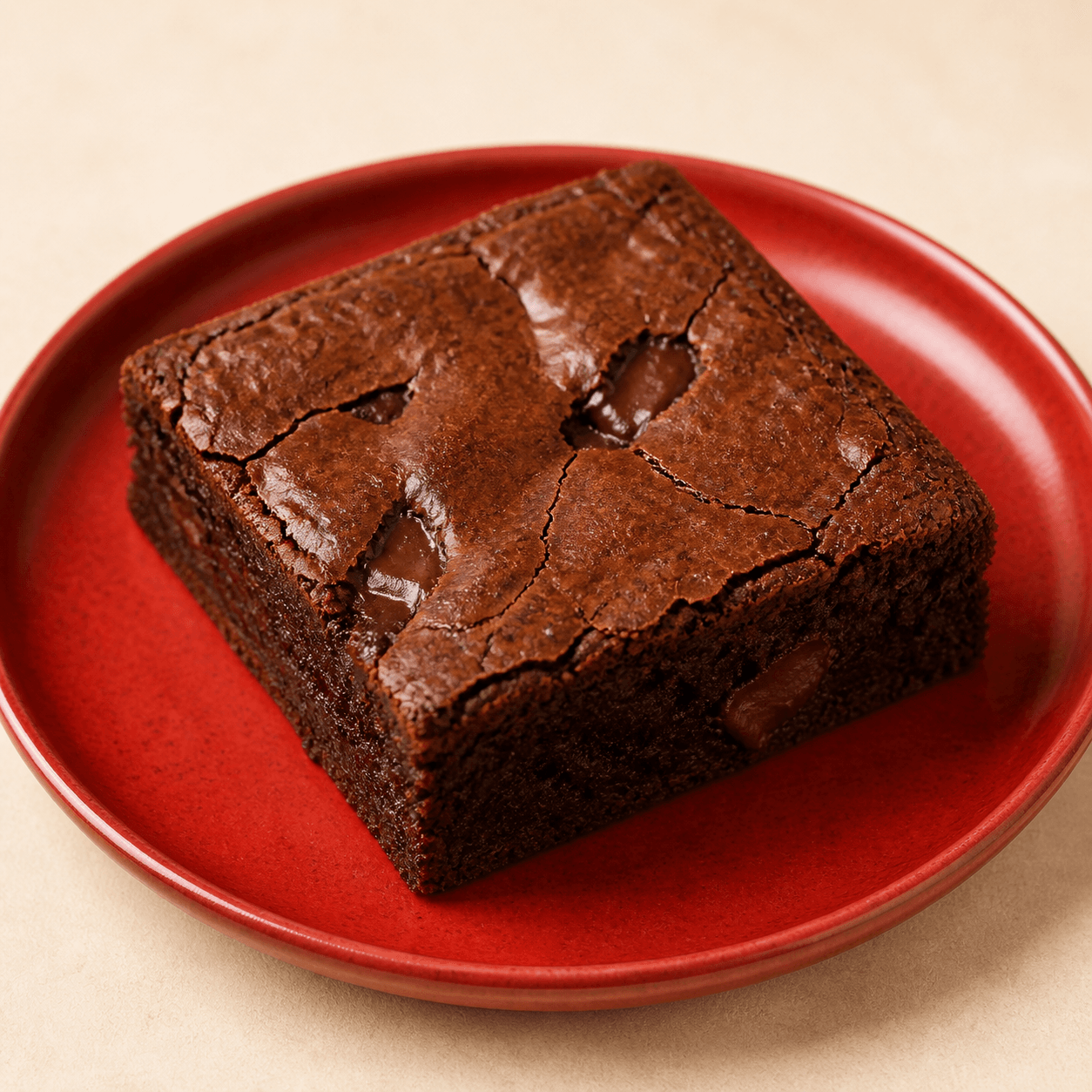 Part de brownie au chocolat